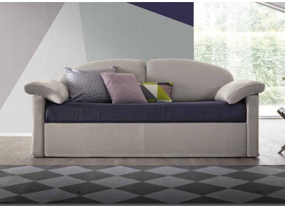 Design Sofa 3 Seater Couch Upholstery Luxury Textile Two Tone Italian Furniture