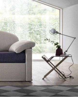 Design Sofa 3 Seater Couch Upholstery Luxury Textile Two Tone Italian Furniture