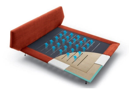 Double bed Beds Design Upholstery Bedroom 200x200cm Modern Wood Bed Italy