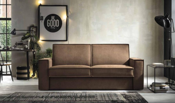 Sofa bed Sofa 2 Seater Two-seater Textile sofa Living room Italian Furniture new