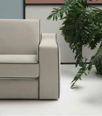 Design Textile Modern Couch Luxury Corner sofa L-shape Furniture Upholstery Beige alfitalia