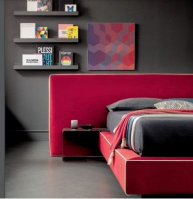 Design Luxury Double Hotel Beds Fabric Luxury Bedroom Bed Italy Furniture new