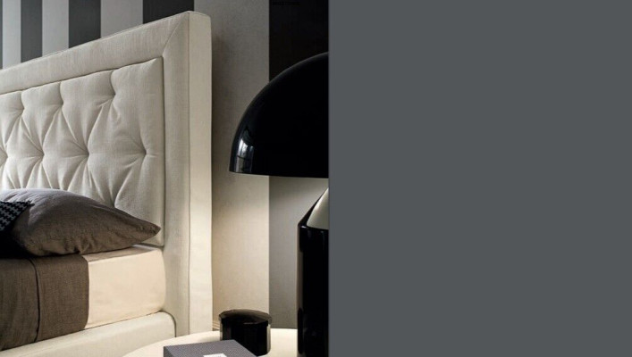 Chesterfield Beds 180x200cm Sleep Room Textile Fabric Bed Design Luxury Hotel