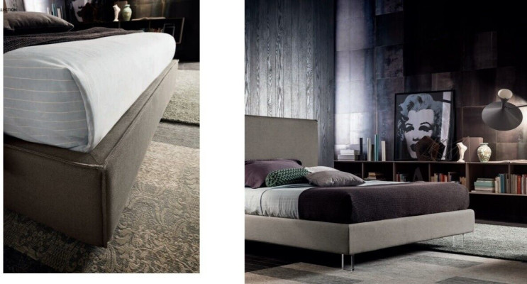 Luxury Double Beds Brown 200x200 Sleep Room Leather Hotel Bed Upholstery Design