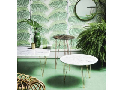 Luxury Side table Design Furniture Coffee table Living room Round Noble Art Modern