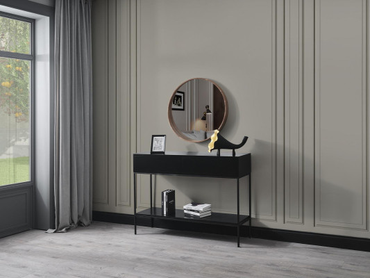 Mirror Classic r Wood Wall mirror Mirror Design Brown Living room new