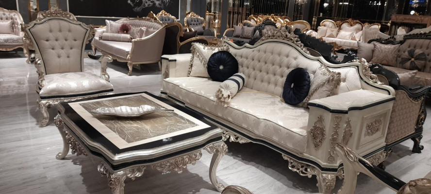 Luxury Living room Couch Set 3+1 with Coffee table Sofa set Sofa Couches