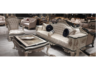 Luxury Living room Couch Set 3+1 with Coffee table Sofa set Sofa Couches