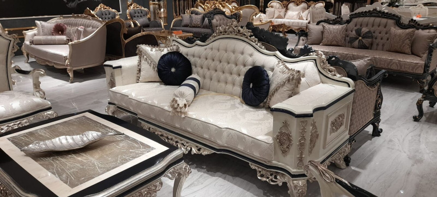 Luxury Living room Couch Set 3+1 with Coffee table Sofa set Sofa Couches