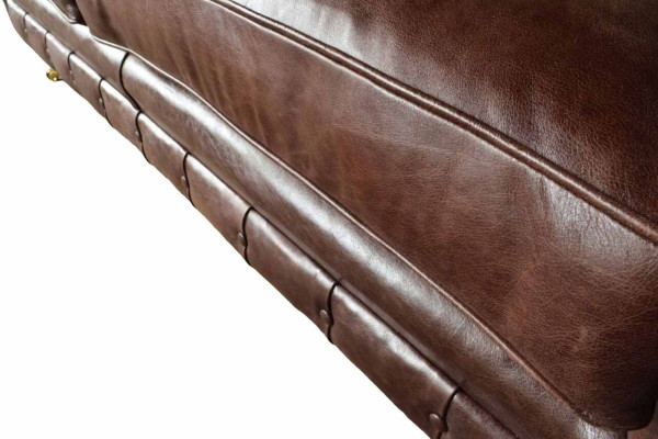 Sofa 3 Seater Couch Upholstery Sofas Couches Living room Chesterfield Leather