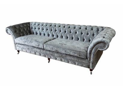Four Seater Sofa Sofas 4 Seater Chesterfield Living room Fabric Design Seat