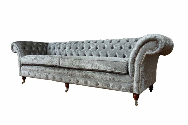 Four Seater Sofa Sofas 4 Seater Chesterfield Living room Fabric Design Seat