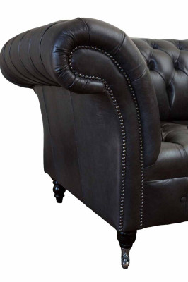 Chesterfield Design Luxury Upholstery Sofa Modern Couch Seat Leather Lederosfa