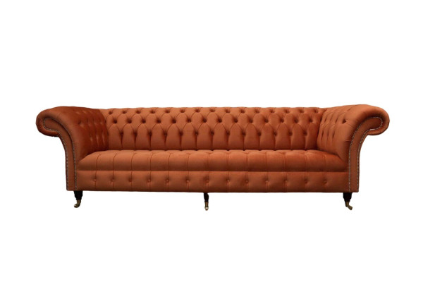 British Chesterfield Upholstery Luxury Sofa Design Couch Classic Sofa 4 Seater