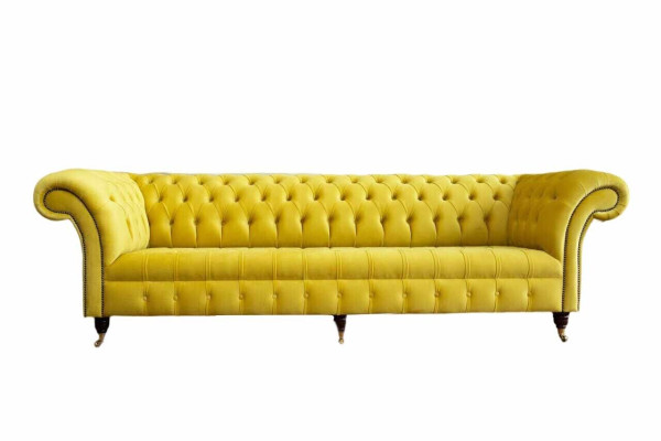 Sofa Four Seater Chesterfield Design Sofas Furniture Living room Couch Upholstery