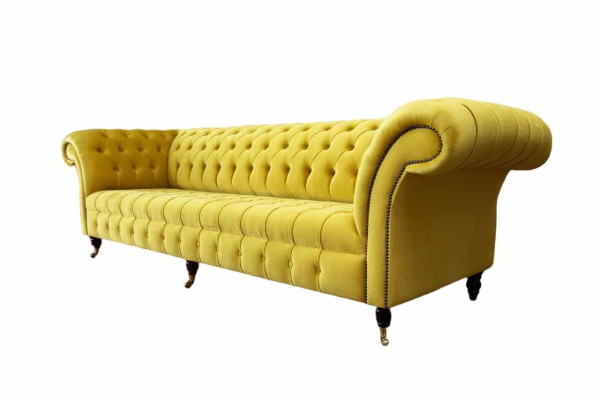 Sofa Four Seater Chesterfield Design Sofas Furniture Living room Couch Upholstery
