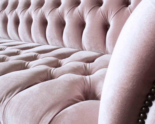 Chesterfield Pink Couch Sofa Upholstery 4 Seater Couches Seat Sofas