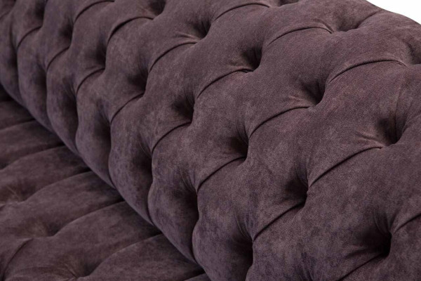 Design Sofa 4 Seater Couch Upholstery Luxury Textile Sofas Chesterfield