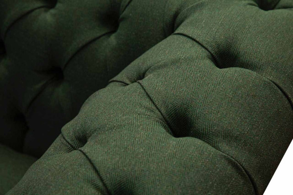 Sofa 4 Seater Green Living room Modern Design Upholstery Fabric Luxury