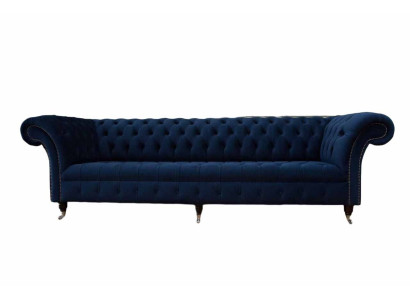 Sofa Chesterfield Sofas 4 Seater Couch Upholstery Fabric Living room Furniture