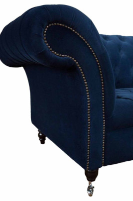 Sofa Chesterfield Sofas 4 Seater Couch Upholstery Fabric Living room Furniture