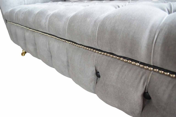 Chesterfield 3 Seater Couch Seat Textile Fabric Couches Sofas Sofa Upholstery