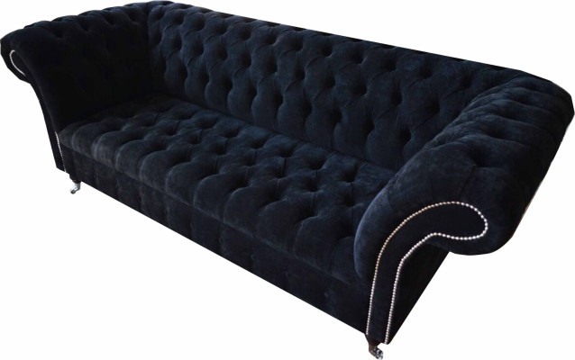 Design Sofa Couch Upholstery 3 Seater Sofas Blue Couches Seat Fabric new