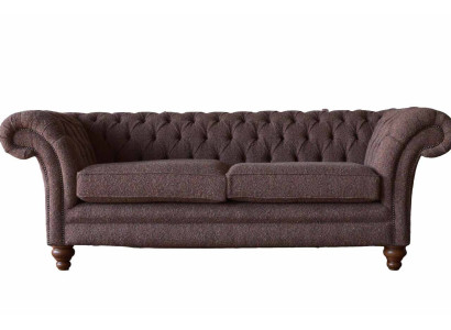 Big Chesterfield English Classic R Style Sofa Couch 3 Seat Upholstery 230cm