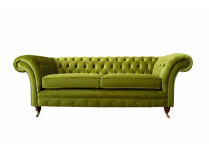 Sofa 3 Seater Fabric Design Couch Upholstery Sofas Textile Modern Chesterfield