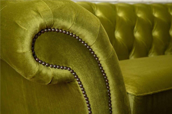 Sofa 3 Seater Fabric Design Couch Upholstery Sofas Textile Modern Chesterfield