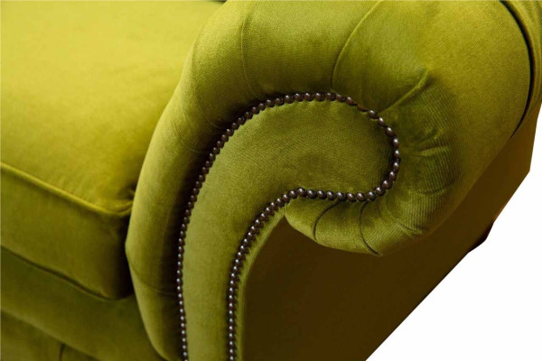 Sofa 3 Seater Fabric Design Couch Upholstery Sofas Textile Modern Chesterfield