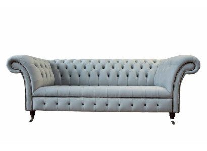 Sofa 3 Seater Luxury Chesterfield Leather Sofas Luxury Designer Couch new