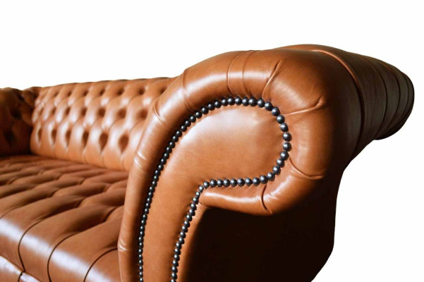Sofa 3 Seater Seat Modern Chesterfield Sofas Couches Upholstery Brown new
