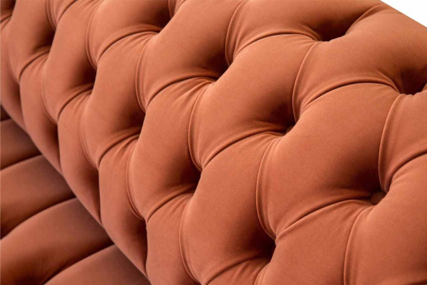 Luxury Chesterfield 3 Seater Couch Upholstery Textile Couches Fabric Sofa new