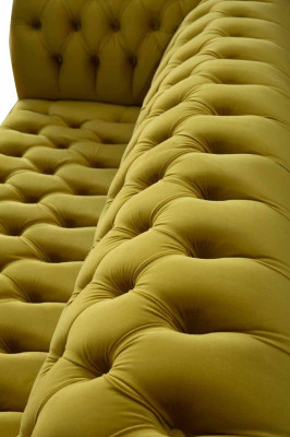 Chesterfield 3 Seater Upholstery Couch Style Couches Textile Fabric Sofa new