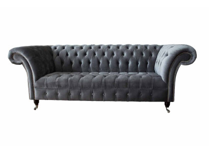 Chesterfield 3 Seater Design Sofa Upholstery Sofas Couches Textile Three Seater