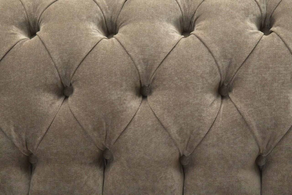 Three Seater Chesterfield Sofa 3 Seat Sofas Gray Fabric Living room Luxury