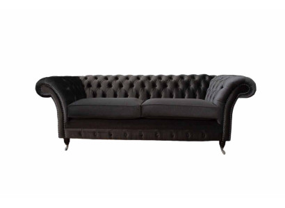 Sofa 3 Seater Living room Luxury Upholstery Designer Furniture Chesterfield new