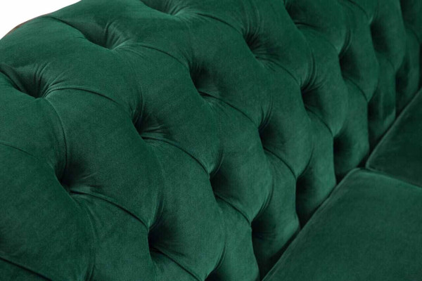 Sofa 3 Seater Green Sofas Style Luxury Living room Design Chesterfield new