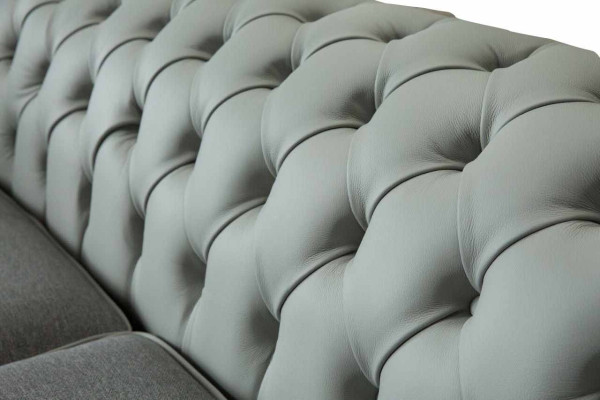 Sofa 3 Seat Leather Furniture Sofas Fabric Gray Couch Upholstery Three Seater new