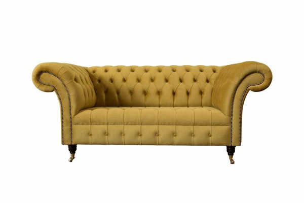 Two-seater Sofa 2 Seater Design Sofas Upholstery Chesterfield Seat Fabric Textile