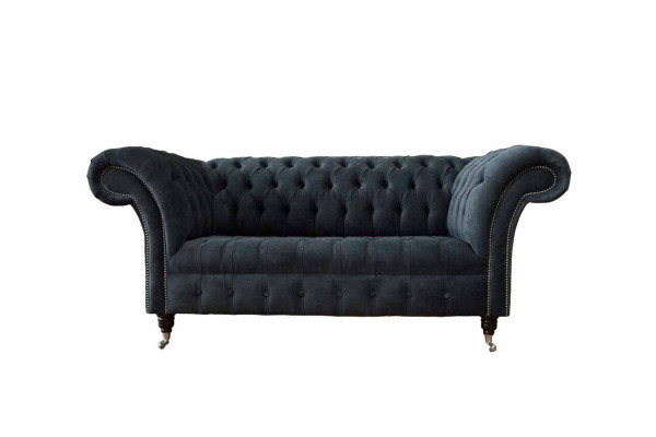 Sofa 2 Seater Couch Design Chesterfield Seat Luxury Textile Upholstery new