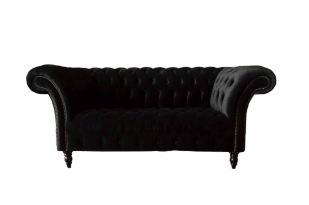 Chesterfield 2 Seater Designer Sofa Couch Upholstery Luxury Couches Textile