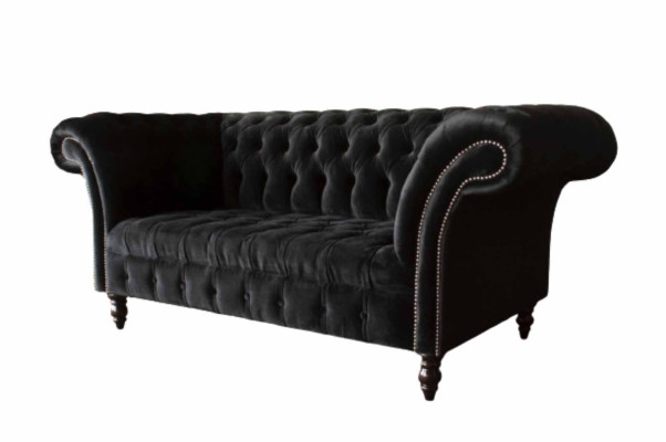 Chesterfield 2 Seater Designer Sofa Couch Upholstery Luxury Couches Textile