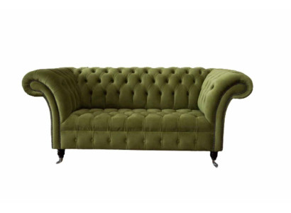 Sofa 2 Seater Couch Upholstery Sofa Fabric Chesterfield Couches Green new