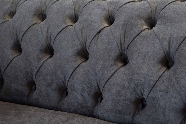 Chesterfield Couch Sofa 2 Seater Upholstery Fabric Design Luxury Sofas Textile
