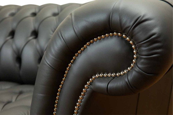 Chesterfield Leather Sofa Couch Upholstery 2 Seater Designer Sofas Couches