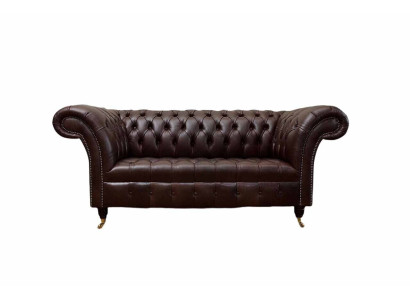 Sofa Couch Chesterfield Upholstery Sofas 2 Seater Leather Textile Lounge new