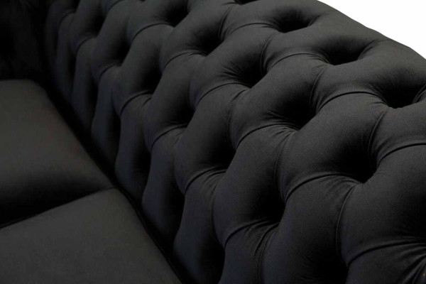 Chesterfield Black 2 Seater Couch Upholstery Couches Design Sofa Textile