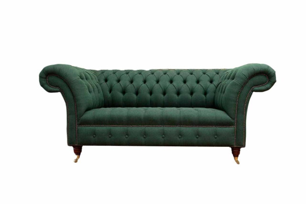 Chesterfield Sofa 2 Seater Upholstery Sofas Green Luxury Fabric Sofas Textile
